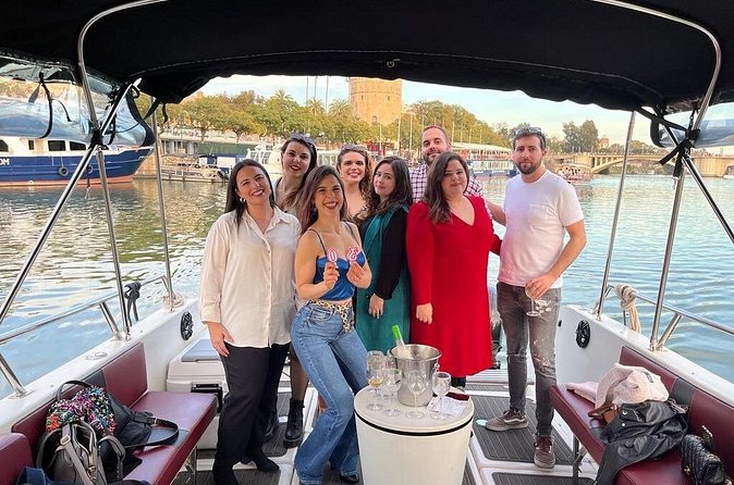 1 Hour Private Boat Rental on the Guadalquivir - Wine, WiFi, Spotify, and the Comfort Stuff That Matters