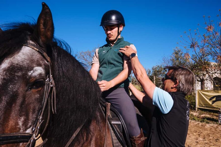 Horseback ride around Doñana National Park - Back at the stables: brush, connect, and cool down