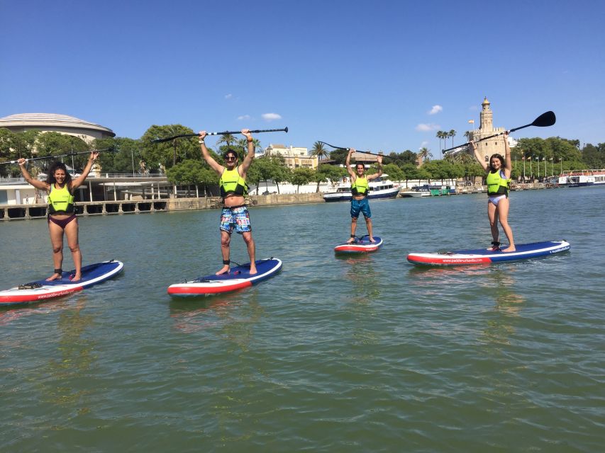 Seville: 1.5-Hour Daytime Standup Paddleboarding Tour - From Puente de Isabel II to Castillo San Jorge: the first stretch of landmark views