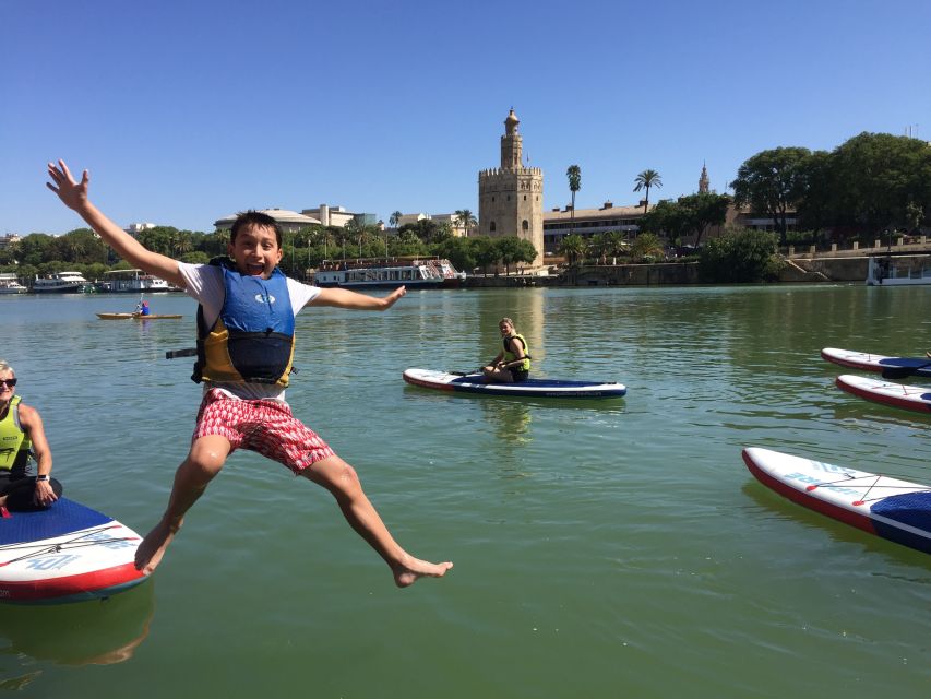 Seville: 1.5-Hour Daytime Standup Paddleboarding Tour - Torre del Oro and Puente de San Telmo: the classic finish feels extra satisfying
