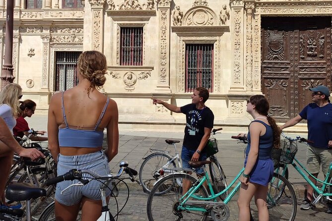 Seville Bike Tour (Private Tour) - Real Fábrica de Tabacos, Palacio de San Telmo, and Plaza de América