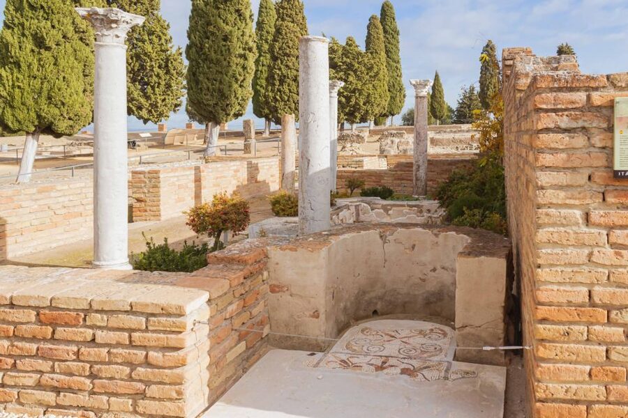Seville: Game of Thrones and Roman Empire Italica Tour - Domus de Neptuno: decorative clues from daily life