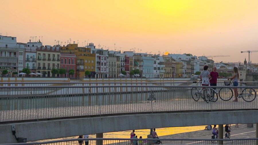 Seville: Guided Sunset Bike Tour - Plaza de España: Where the City Opens Up