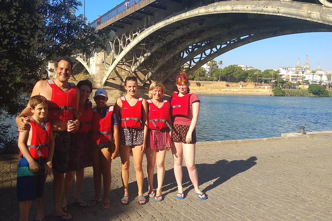 Seville Paddle Surf Sup in the Guadalquivir River - Triana stop: a drink break with river-level character