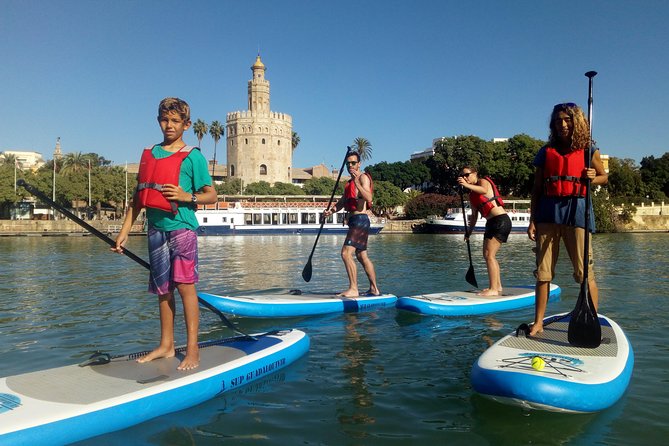 Seville Paddle Surf Sup in the Guadalquivir River - The bullring from the water: a quick, cool perspective