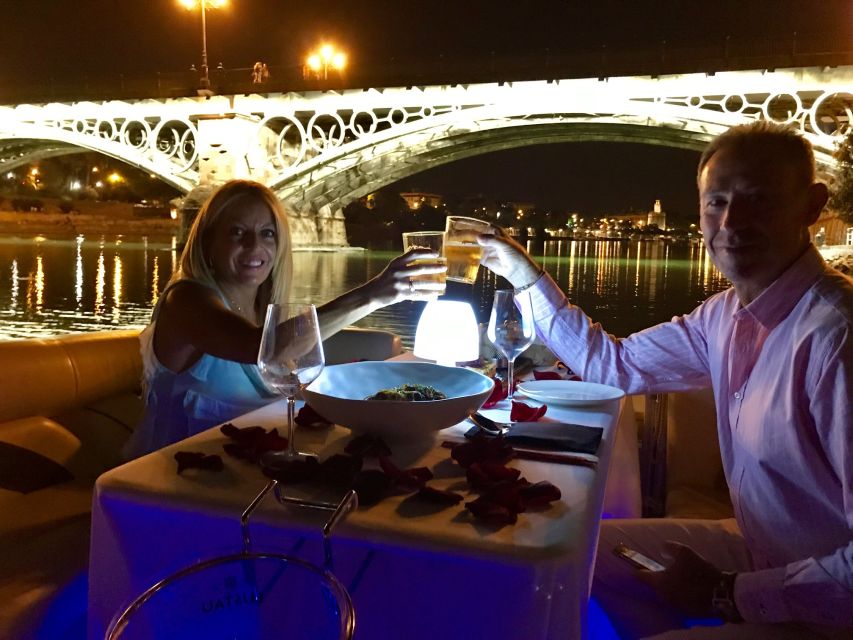 Seville: Private Boat Tour with Paella Lunch and Drinks - The 1.5-hour flow on the water: from Triana to Paseo de Nuestra Señora de la O