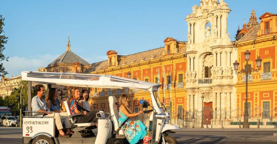 Seville: Private City Tour by Eco Tuk Tuk - Puente de Isabel II: river views right out of the gate