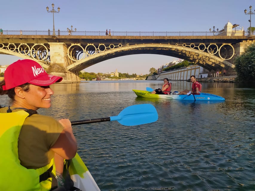 Sunset Kayak: Historic Seville, Triana and La Cartuja - Torre del Oro, Giralda, and the Triana Bridge View from the Water