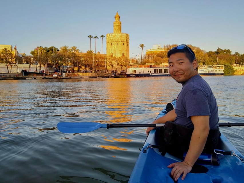 Sunset Kayak: Historic Seville, Triana and La Cartuja - Puente de Isabel II and the River “Walk” Feeling