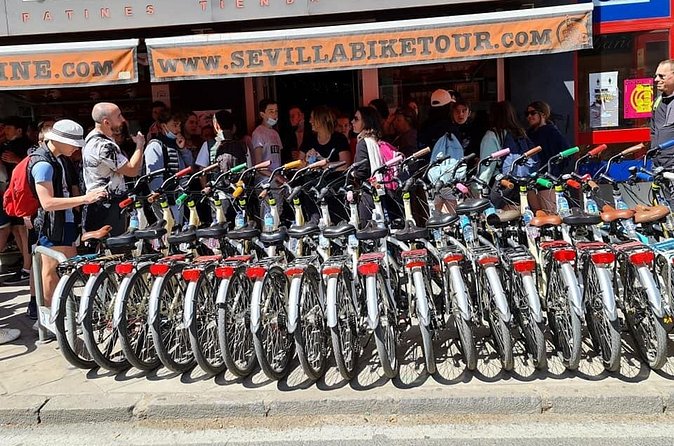 The best private bike tour through Seville - Barrio Santa Cruz: whitewashed charm and story-rich streets
