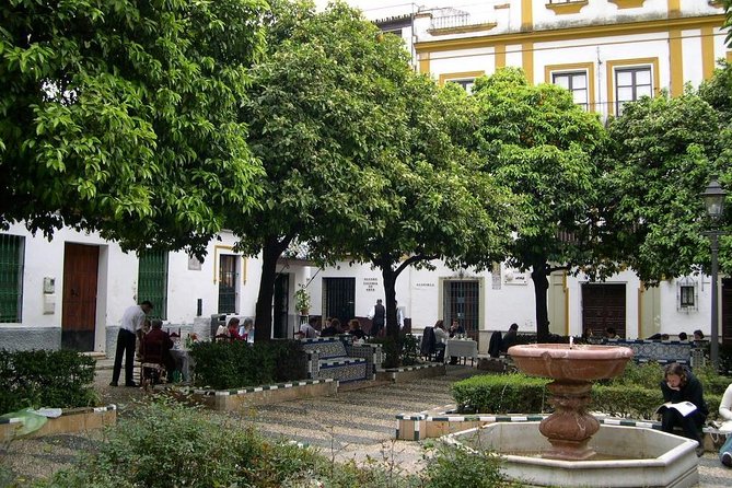 Tour Seville Complete and Jewish Quarter Santa Cruz - Santa Cruz in story form: Santa Marta, Alianza fountain, Doña Elvira, Susona, and Vida